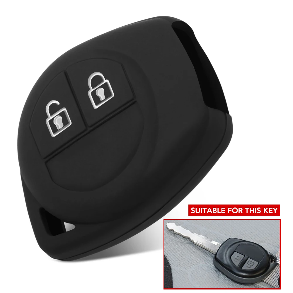 Силиконовый чехол для автомобильного ключа с 2 кнопками SUZUKI SX4 SWIFT LIANA VITARA JIMNY ALTO IGNIS