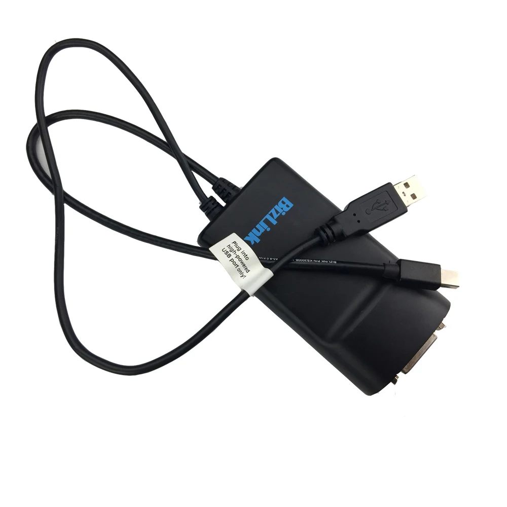 Активный двухканальный кабель Mini DisplayPort для DVI с USB блоком питания до 1600X2560 |
