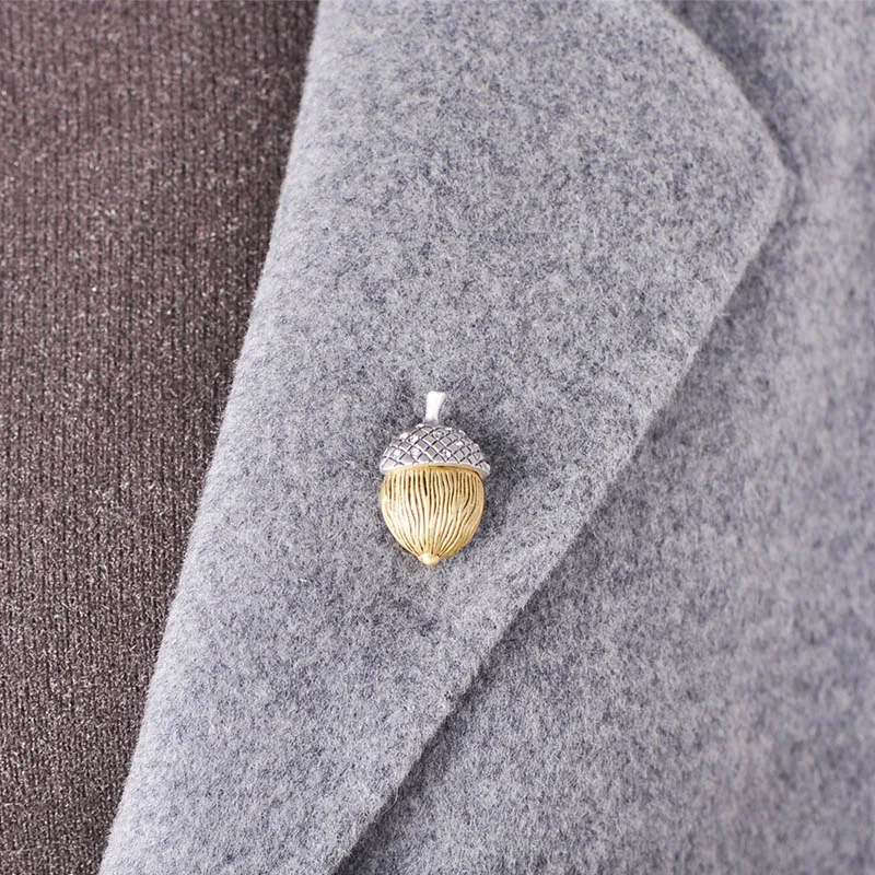 Изящная брошь в виде соснового конуса Funmor эмалированные заколки для мальчиков и