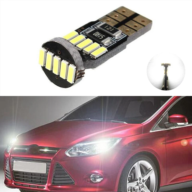 1x Canbus автомобиля 4014 SMD T10 светодиодный W5W линзы прожекторного типа авто лампа