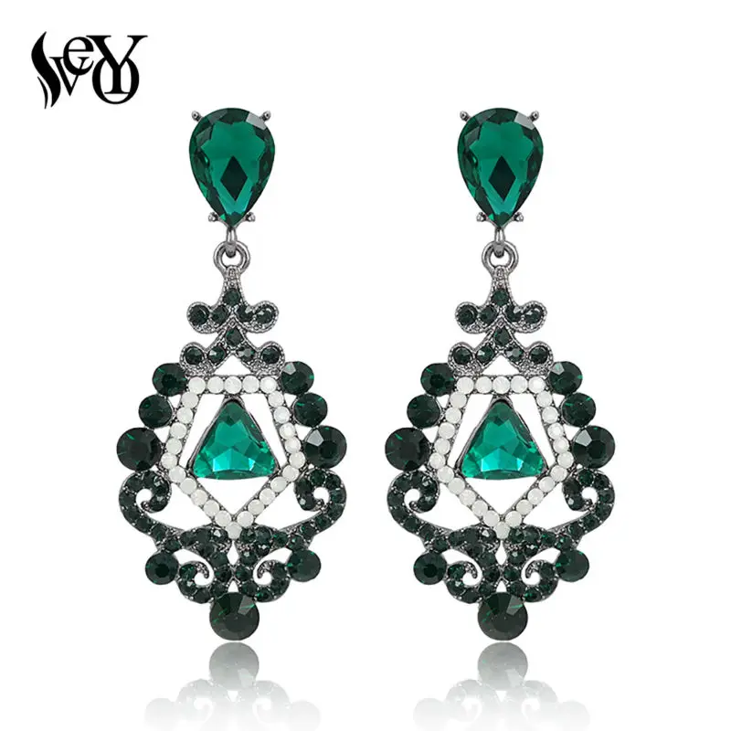 Женские серьги-подвески VEYO Стразы с кристаллами Винтажные серьги высокого