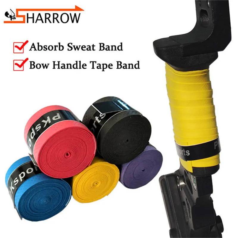 10/20pcs Bow Riser Absorb Sweat Band Non-Slip Stretchy Handle Grip Tape Rope Wrap For Hunting Shooting Archery Accessories | Спорт и