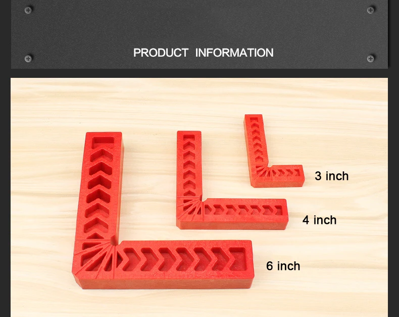 Плотницкая квадратная линейка под прямым углом 90 градусов L-образная