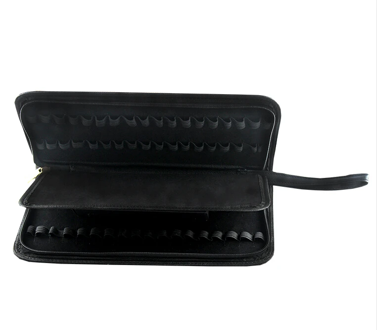Ручка перьевая черная на молнии Чехол кожаный для карандашей 36 и 12 ручек 2 шт. |