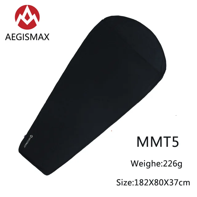 AEGISMAX термолитовый согревающий спальный мешок 5/8 градусов Цельсия, подкладка для наружного кемпинга, портативный одноместный спальный лист с блокировкой температуры - Цвет: MMT5