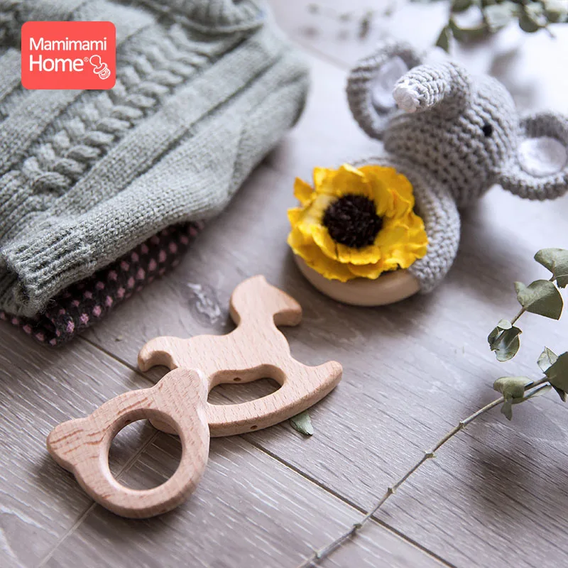 Mamihome Кабельный тестер кабеля 8 шт. детские деревянные животных Прорезыватель для