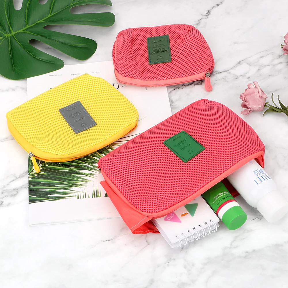 HOOMIN аккуратный цифровой USB зарядный кабель сумка противоударный чехол для наушников сумка-Органайзер дорожная сумка косметичка для макияжа сумка для хранения косметики