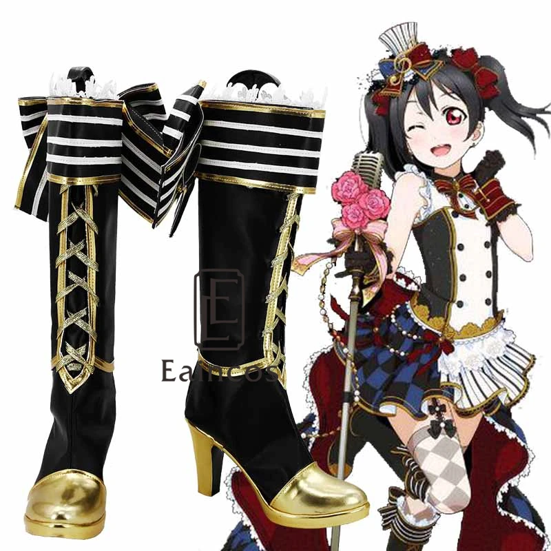 Аниме Love Live! Нико Ядзава сапоги горничной косплей обувь для вечеринки на заказ |