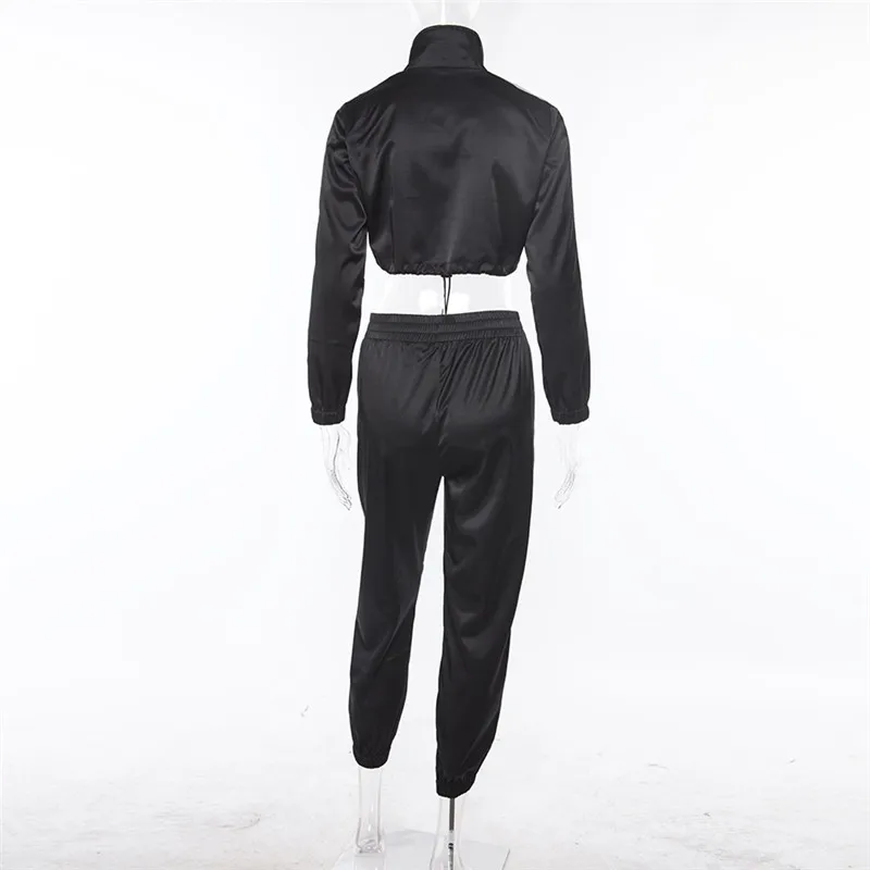 Женская Спортивная одежда на весну и осень спортивные костюмы 2019 модные