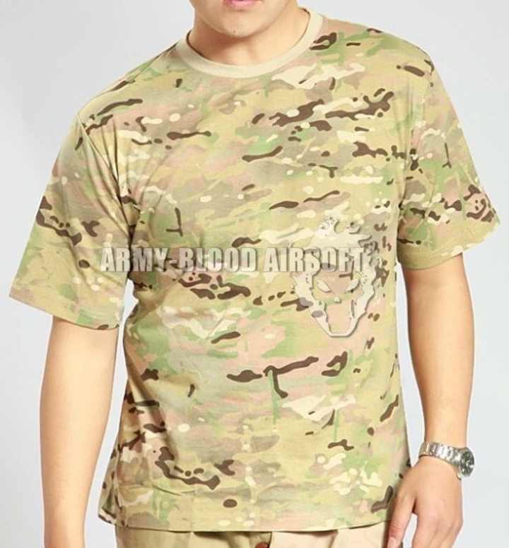 Универсальная камуфляжная тактическая футболка MC с коротким рукавом (MC ACU desert DW WD