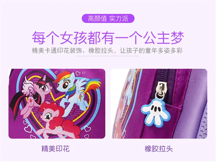 My little pony новая милая мультяшная сумка для детей, школьников, раннее образование, Детский рюкзак для мальчиков и девочек, портативная маленькая сумка для детского сада