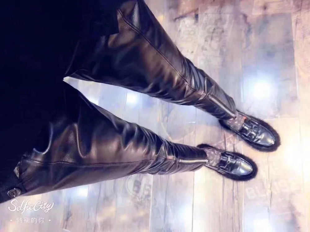 Женские брюки до щиколотки из натуральной кожи брюки-карандаш овечьей на молнии