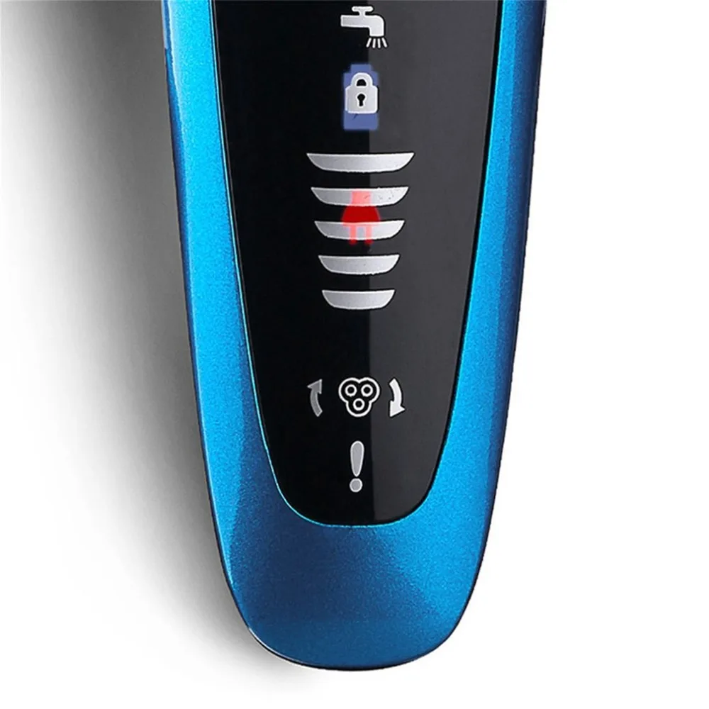 KEMEI KM-58892 3-в-1 Перезаряжаемые электрическая бритва моющиеся 3D плавающая Тройная лезвия электробритва Для мужчин Уход за лицом штепсельная вилка европейского стандарта
