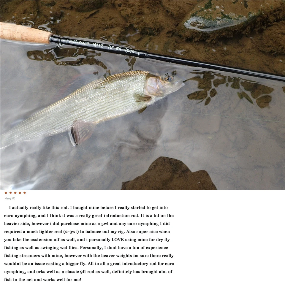 Maximumcatch NANO Nymph 10FT 2/3/4wt нахлыстовая Удочка IM12 графит углеродное волокно быстрое действие нахлыстовая Удочка с трубкой Cordura