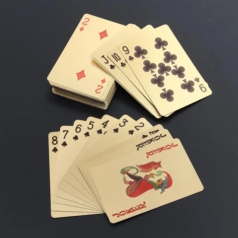 Позолоченные игральные карты с золотым покрытием Статуя Свободы настольные игры