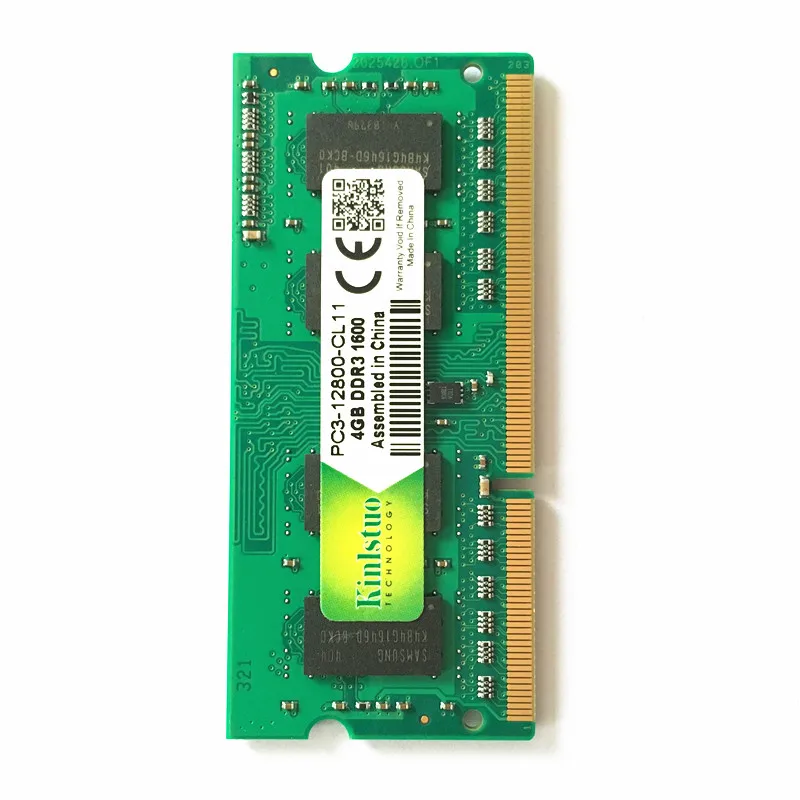 Kinlstuo новые ОЗУ DDR3/DDR3L 2 ГБ/4 ГБ/8 ГБ PC3L-12800/10600 204pin So-Dimm Ram память для ноутбука