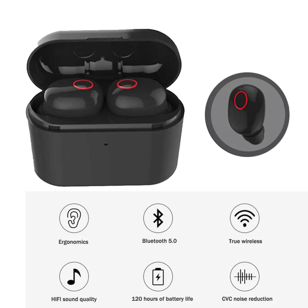 Bluetooth-наушники T13 Tws Bluetooth 5 0 мини-беспроводная гарнитура с Blutooth для телефонов iphone и