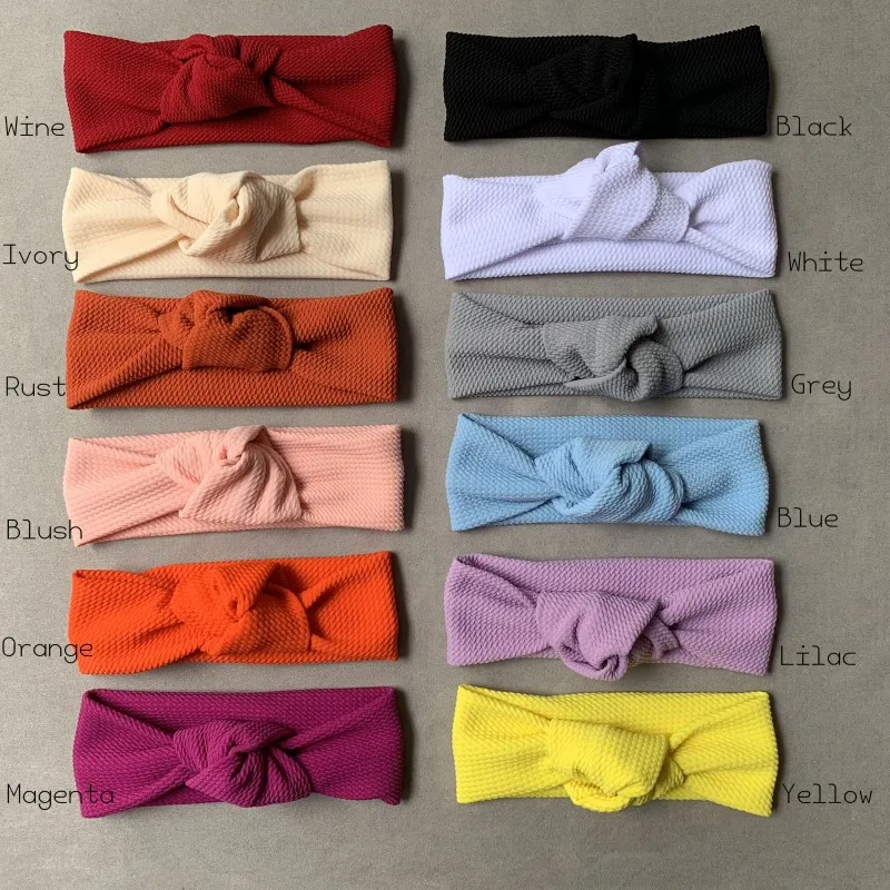 Повязка на голову детская эластичная с бантом 12 шт./лот | Детская одежда и обувь