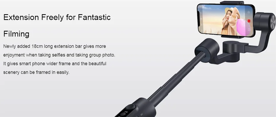 FeiyuTech Feiyu Vimble 2 3-axis телефон ручка шарнирный стабилизатор для камеры GoPro Расширенный штатив «стедикам» для смартфонов iPhone X 8 VS Zhiyun Smooth 4