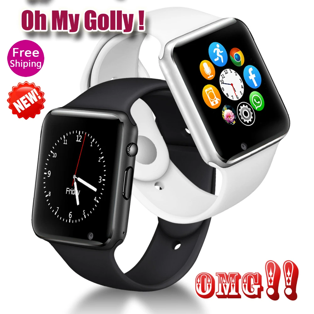 0 мг! A1 Смарт часы для мужчин Android телефон Apple Watch Поддержка 2G Sim TF карта 0.3MP камера
