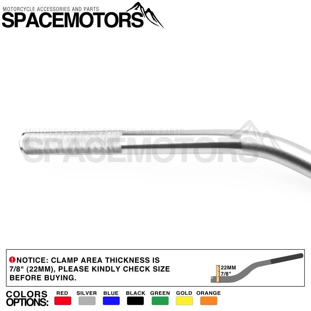 Серебристый руль 22 мм с pro конической накладкой внедорожный велосипед питбайк