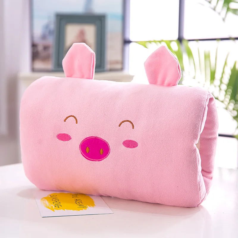 pig Новая Милая креативная мультяшная Подушка, плюшевая игрушечная статуэтка, подушка для экспрессии, теплая, мягкая, удобная, для офиса, для сна, для студентов, подарок - Цвет: pig