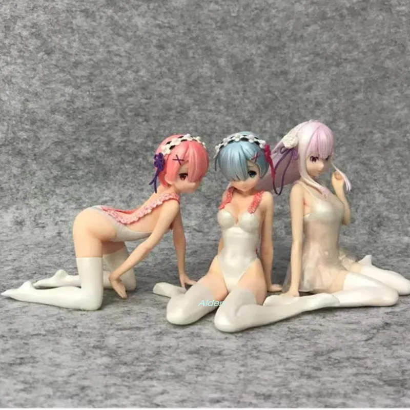5 &quotАниме сексуальные фигурки Re: ZERO начало жизни в другом мире Rem Ram Emilia Pajamas Ver. ПВХ