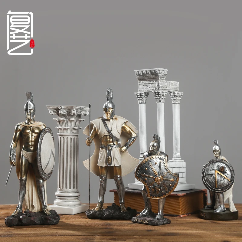 Ручная гравировка искусство ретро средневековые римские украшения Спартанский