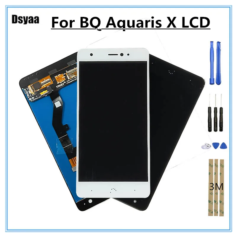 5 2 дюйма для BQ Aquaris X ЖК-дисплей сенсорный экран дигитайзер Запчасти мобильного