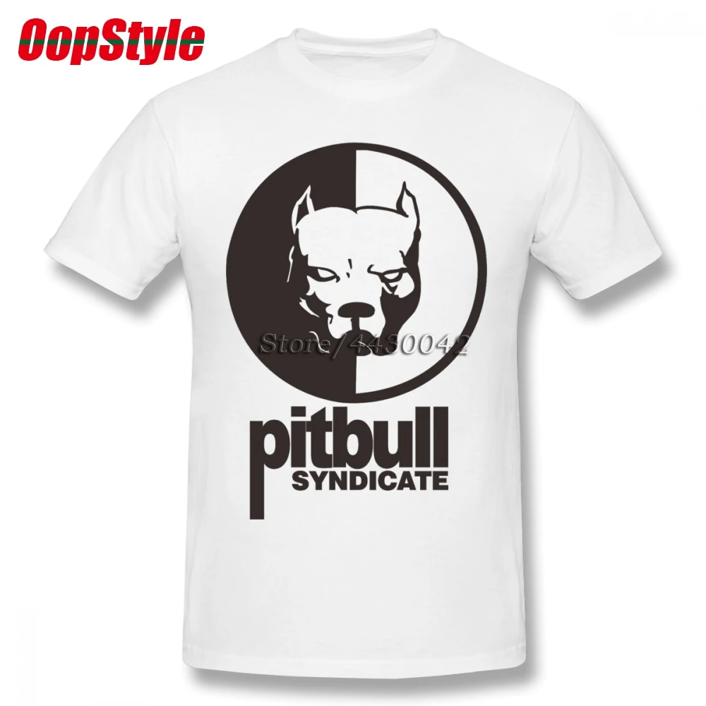 Мужская футболка с коротким рукавом Pitbull хлопковая Футболка большого размера 4XL