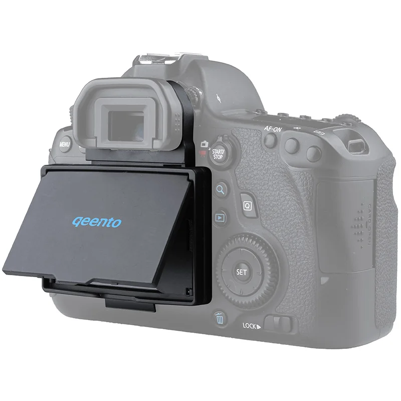 Qeento 6D-Q LCD Screen Protector Pop-up sun Shade lcd Hood Shield Cover for CANON 6D camera | Электроника