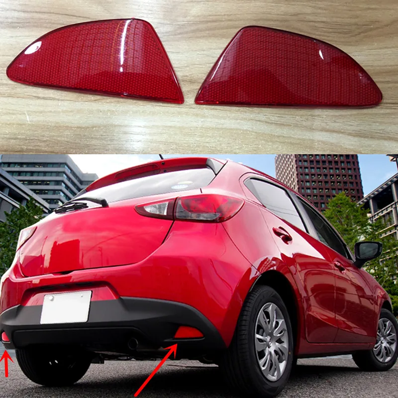 Для хэтчбека Mazda 2 Demio 5 дверей 2015-2016 внешняя зеркальная Обложка с рефлектором из