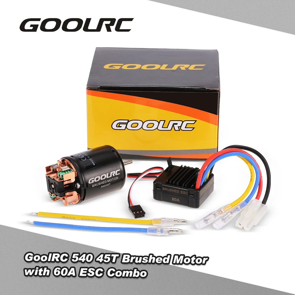 GoolRC 540 45T матовый двигатель с 60A ESC Combo для 1/10 RC Rock Crawler автомобиль