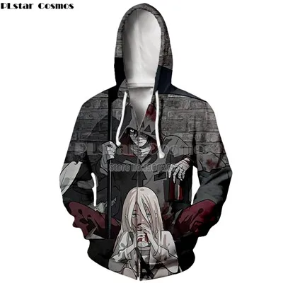 16 PLstar Cosmos бренд Angels of Death Аниме стиль мультфильм печати толстовки мужские женские толстовки на молнии Большие размеры XS-7XL - Цвет: 16