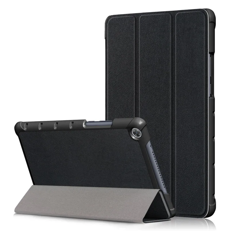 Black Магнитный чехол для huawei Mediapad M5 lite 8,0 JDN2-W09 JDN2-AL00 из искусственной кожи чехол-подставка для huawei Mediapad m5 lite 8 чехол - Цвет: Black