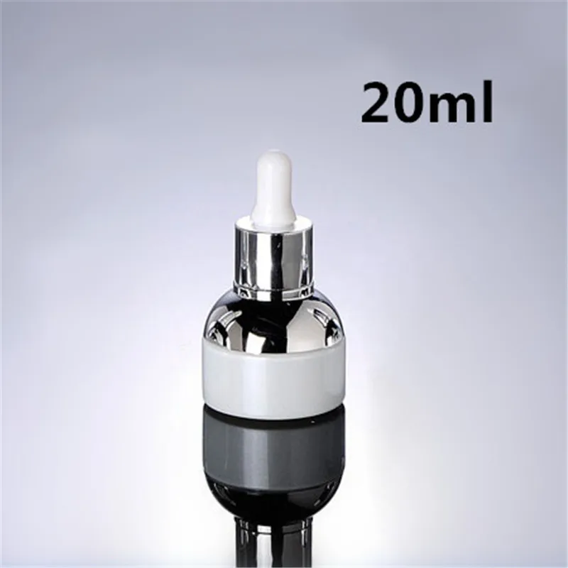 

100 x 20ml White Dropper Bottle Drop volume , Glass dropper Bottles 20ml , White Decorative Dropper Bottle For Essential Oils