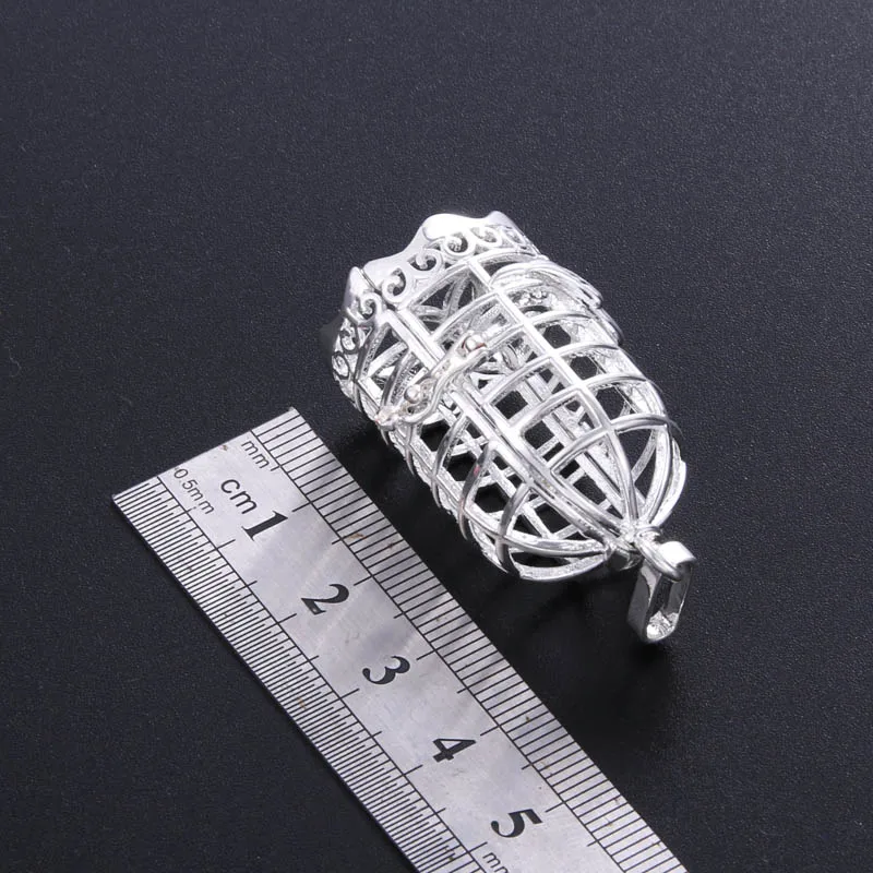 Ожерелье диффузор для ароматерапии в виде птичьей клетки ювелирные изделия