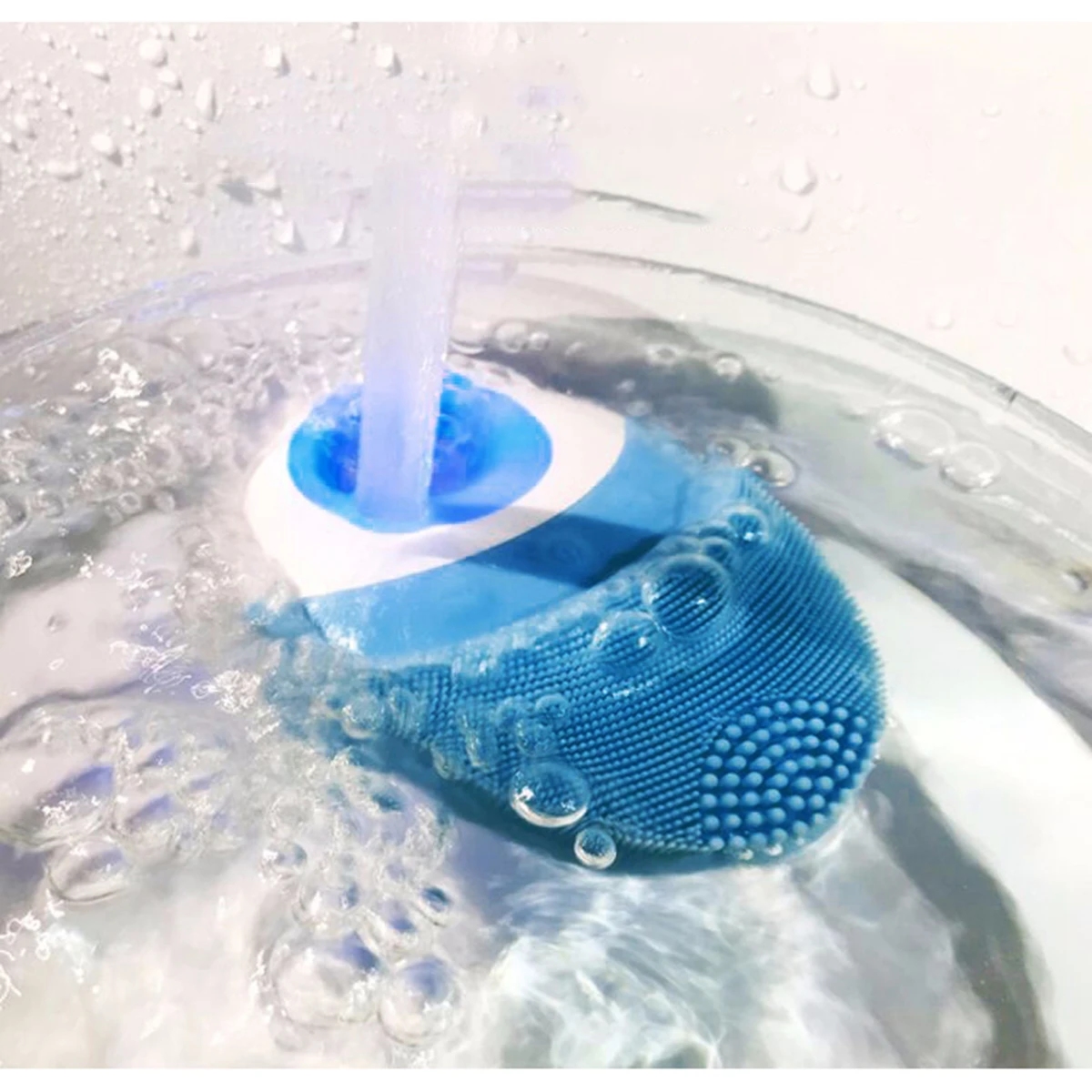 Electric Silicone Face Cleanser Wireless Charging Vibrate Pore Clean Cleansing Brush Massager Facial Vibration Skin Care Spa | Красота и