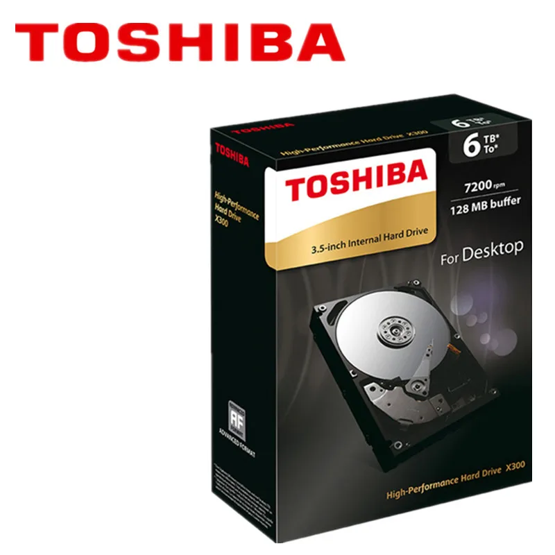 Toshiba 6 ТБ механический настольный жесткий диск HDD HDWE160 128 Мб кэш памяти 7200 об/мин 3 5