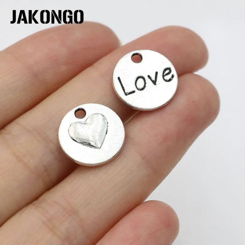 JAKONGO античное серебряное покрытие любовь фотоэлемент для изготовления ювелирных