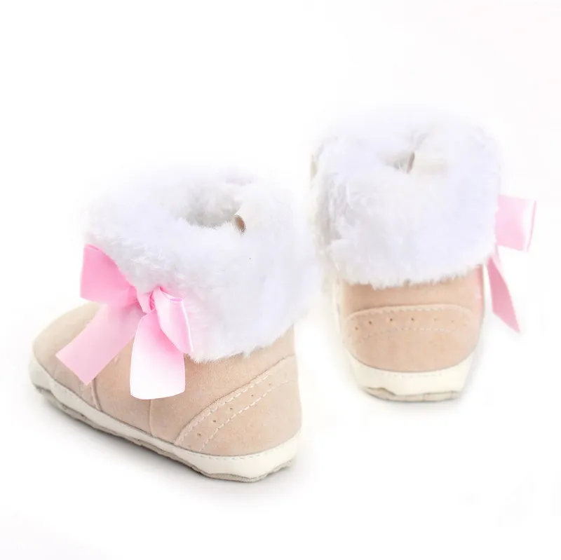 Рождество 2016 Зима Новый Младенца Способа Девушка Бабочка Узел Теплый Хлопок