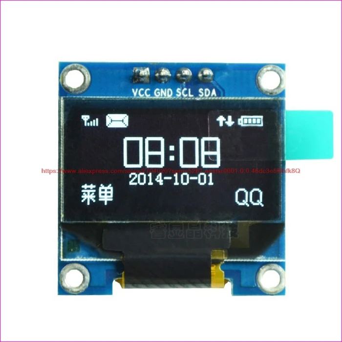 VCC первый 0 96 дюймов OLED дисплей SSD1306 OLED0.96 12864 Дисплей IIC интерфейс|Датчик ABS| |