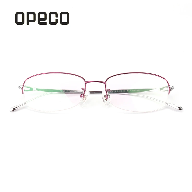 Opeco чисто титановые оптические очки женские RX способные оправы для очков с