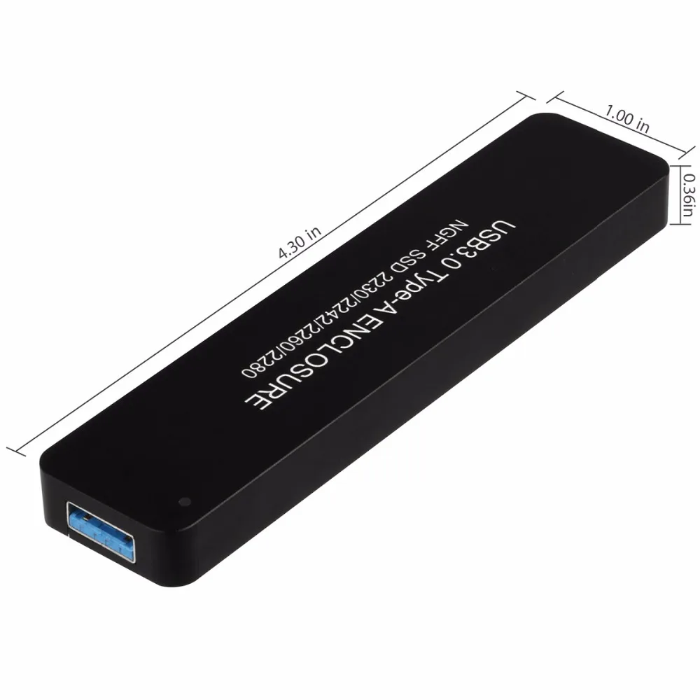 DZLST конвертер адаптер чехол NGFF M.2 SATA к USB 3,0 SSD Внешний корпус чехол для хранения поддержка 2230/2242/2260/2280