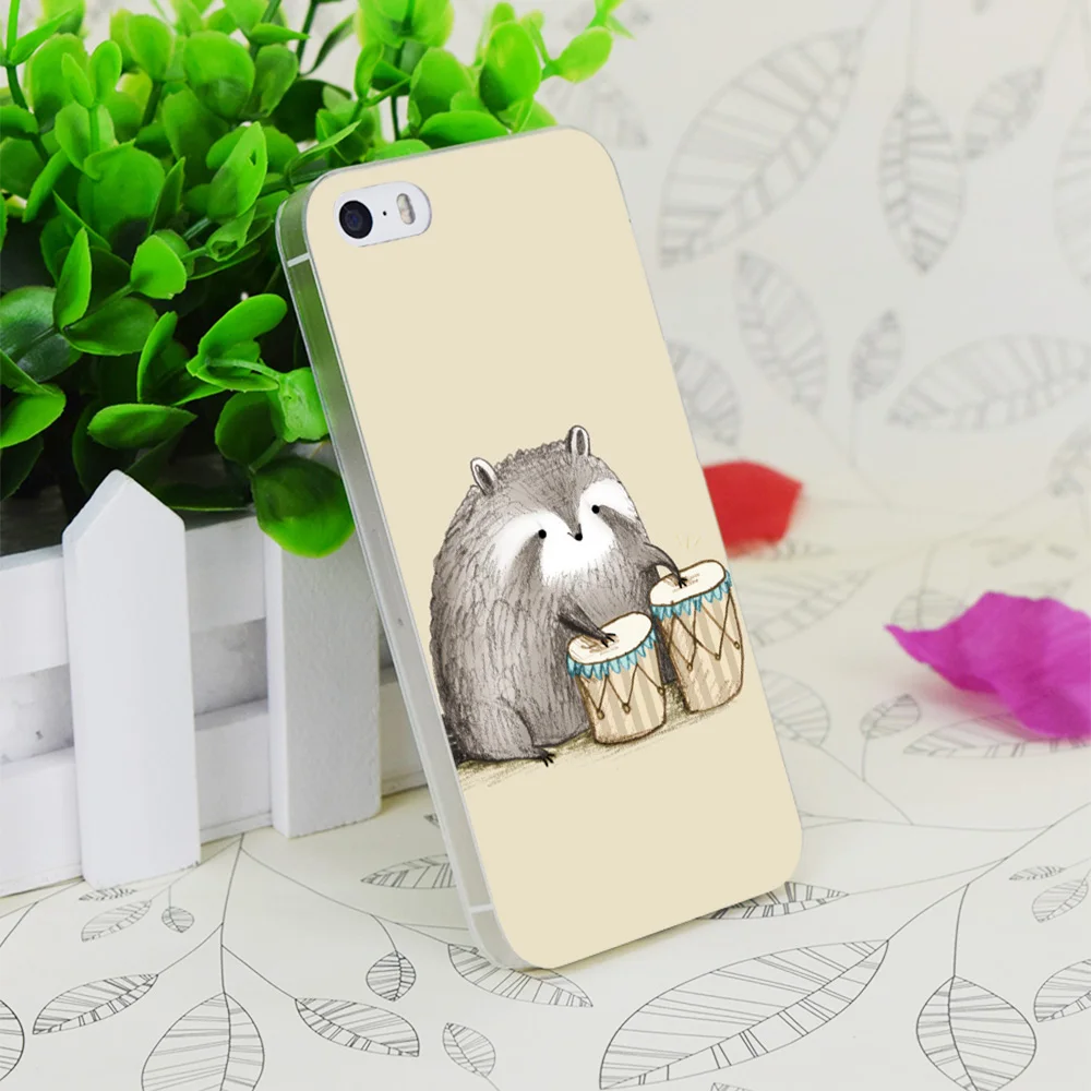 C1125 Прозрачный Жесткий Тонкий чехол из енота для Apple IPhone 4 4S 4G 5 5G 5S SE 5C 6 6S Plus |