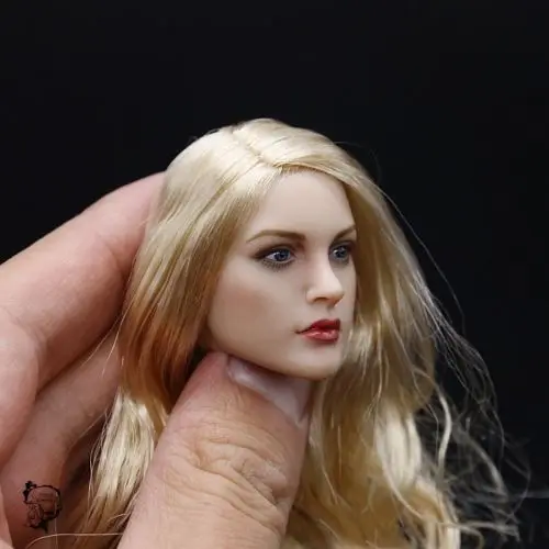 Новинка 1/6 KIMI KT007 европейская женская голова светлые волосы для горячих игрушек