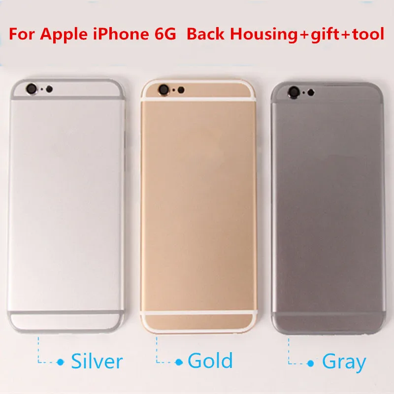 Чехол для iPhone 6 6g задняя крышка 6G задней панели чехол двери средний корпус черная
