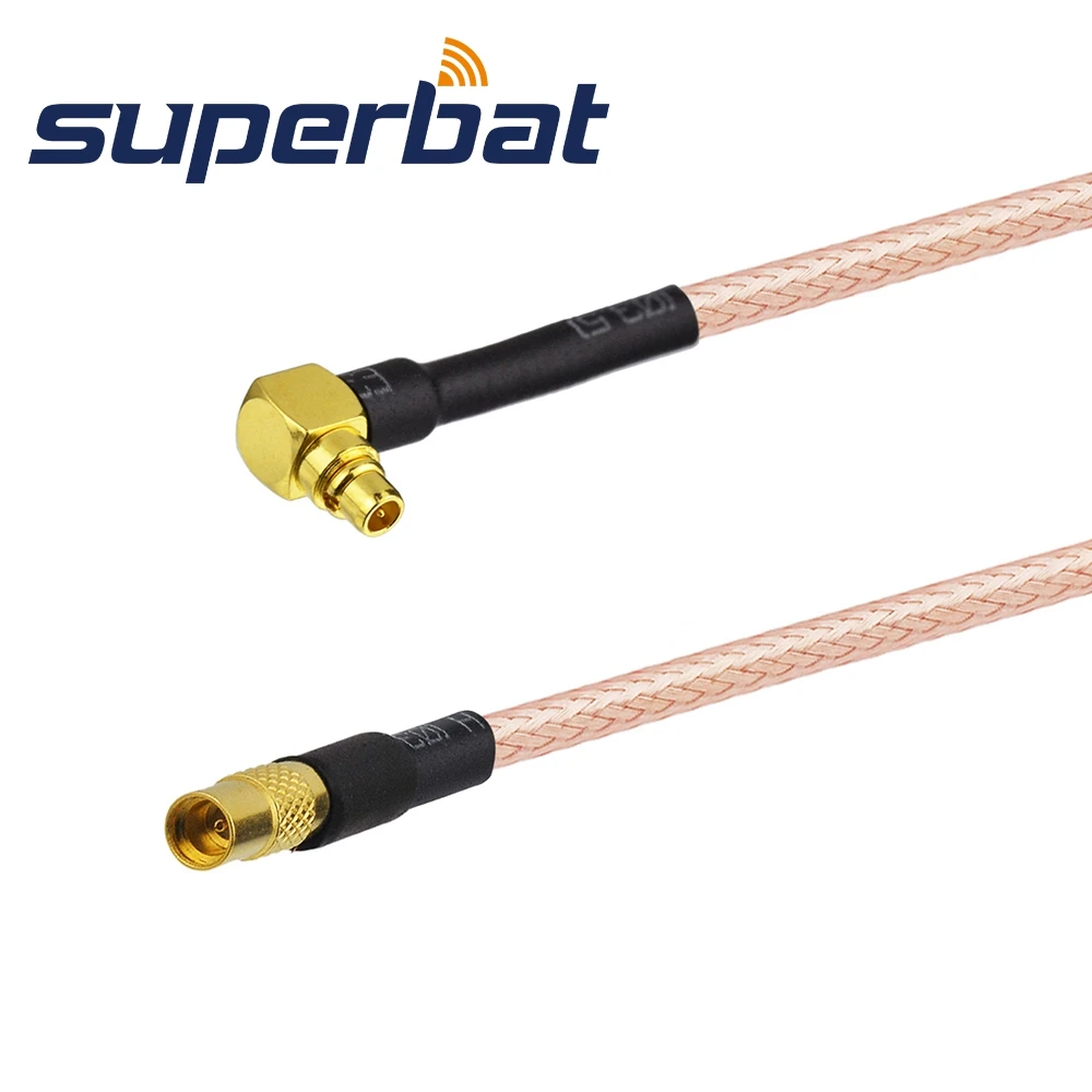 Superbat MMCX разъем под прямым углом чтобы прямой кабель Пигтейл RG316 15 см|angle plug|angled jack