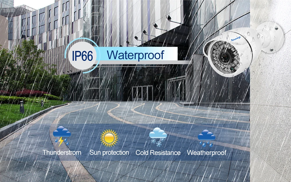 MISECU 1080P POE ip камера ONVIF H.265 CCTV 2.0mp водонепроницаемая IP66 наружная Домашняя