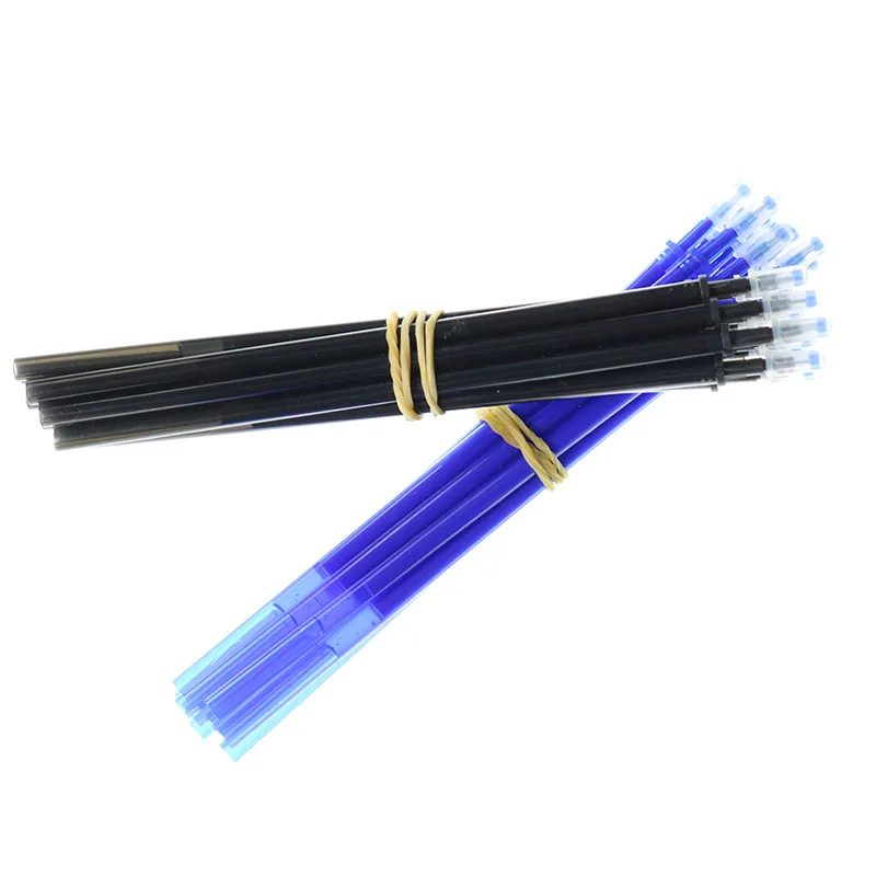 10pcs Business Office Transparent Friction Grind Magic Erasable Pen Plastic Pen 0.5mm Refill Child Student Stationery